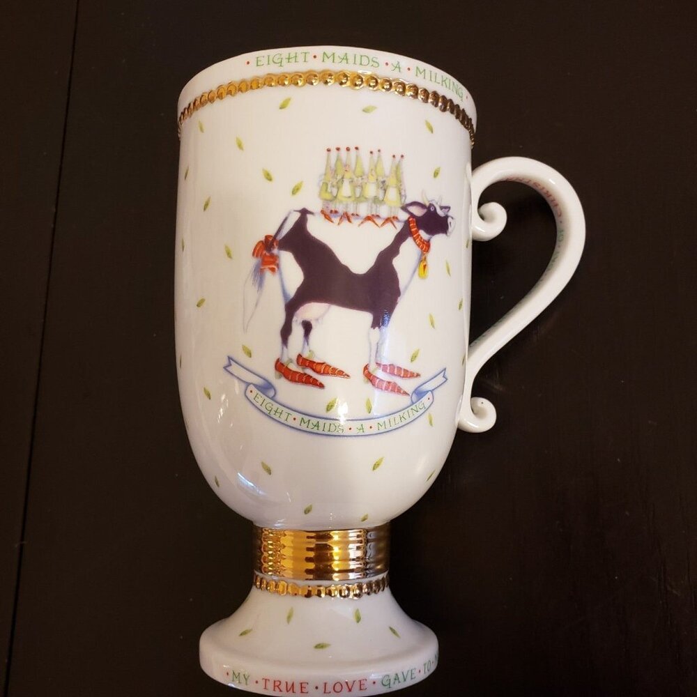 Department  56 cup Eight Maids & Seven Swans